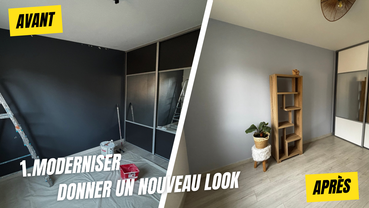 Miniature vidéo chaîne youtube avant après rénovation intérieur maison simple